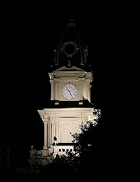 Goliad County Courthouse at Night. Copyright © 2009, Pam Stryker. All rights reserved.